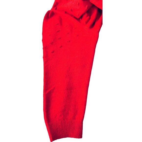 CROFT & BARROW LONG SLEEVE PULL-OVER ROUND NECK SWEATER, WOMENS, 0X (14W), RED - Picture 7 of 12